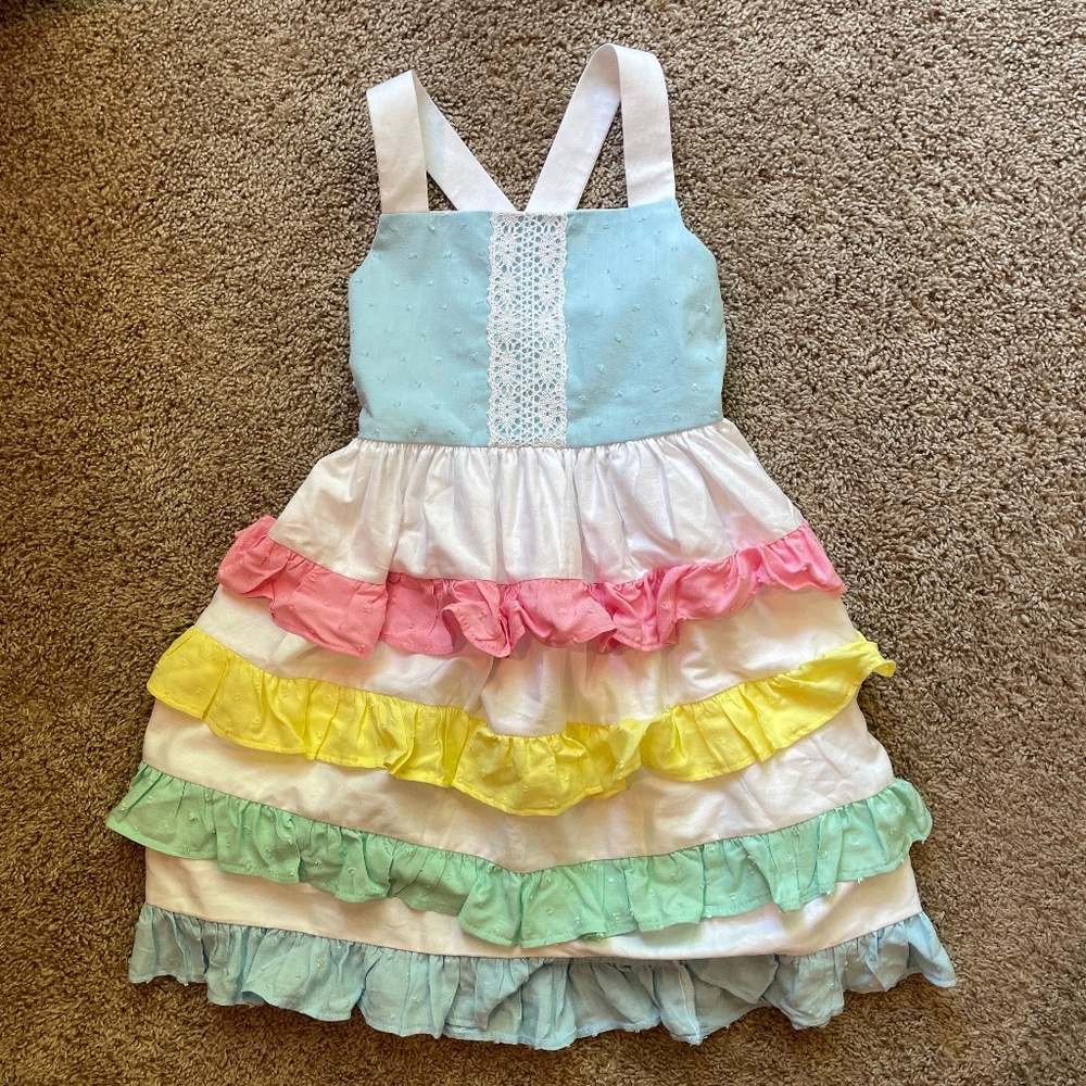 Ricrac & Ruffles boutique size 8 girls summer dress